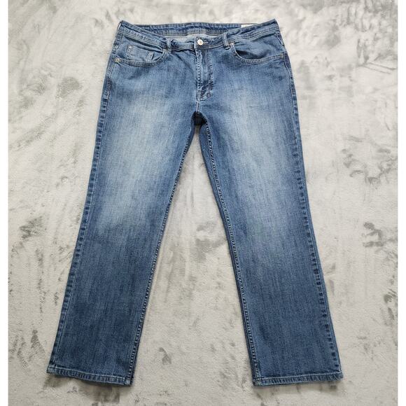 Buffalo David Bitton Jeans Mens 38x30 Jackson-X Straight Stretch Denim Mid Rise - Picture 1 of 14